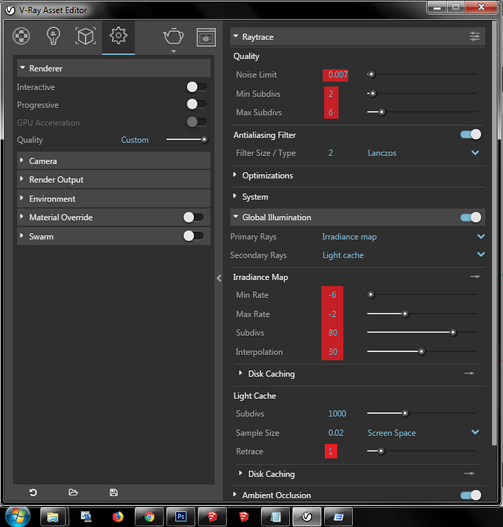 Vray Optimized Settings - Gallery - Lindalë forums