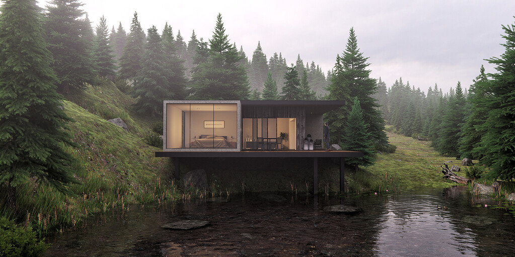 Forest House with Fog - Gallery - Lindalë forums