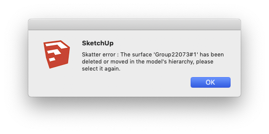 Error message. Deleted surfaces, Sketchup freeze. - Bug reports