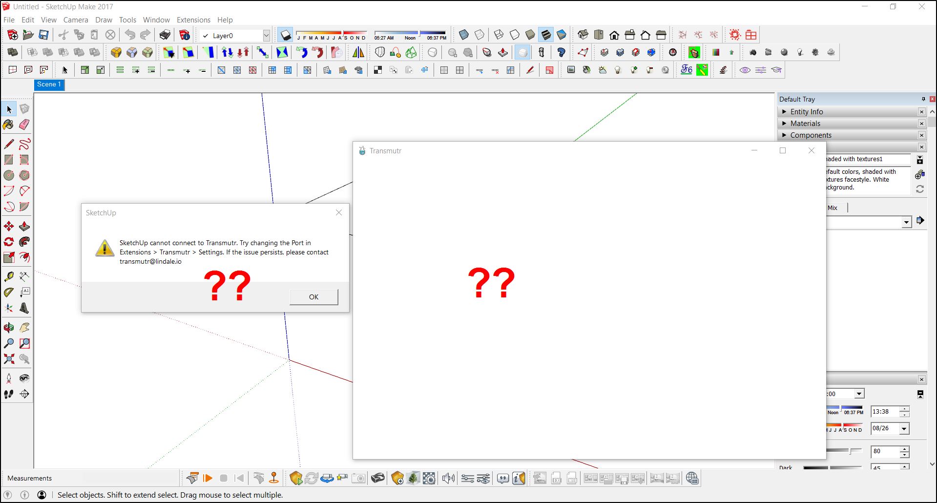 sketchup cannot connect to 3d warehouse