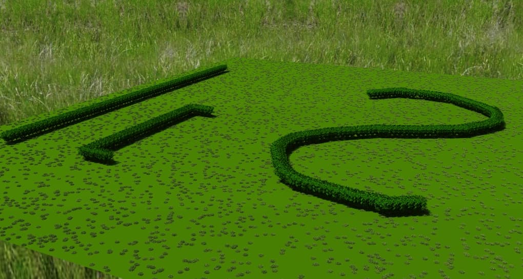 Hedge Grass Test_Scene 2