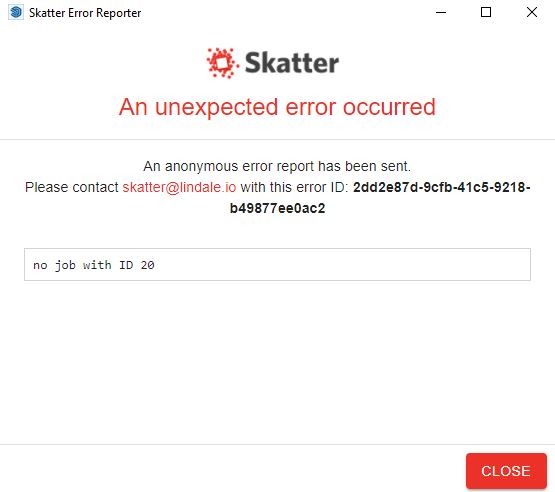 skatter error